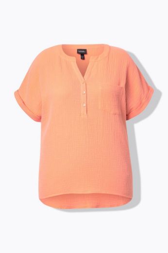 Moda za polnejše Bluza kratkih rukava V izreza plus velikost, xxl, Ulla Popken in Johann Popken (JP1880)