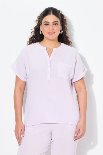 Moda za polnejše Bluza kratkih rukava V izreza plus velikost, xxl, Ulla Popken in Johann Popken (JP1880)