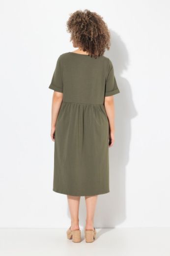 Moda za polnejše Haljina midi kratkih rukava okruglog izreza plus velikost, xxl, Ulla Popken in Johann Popken (JP1880)