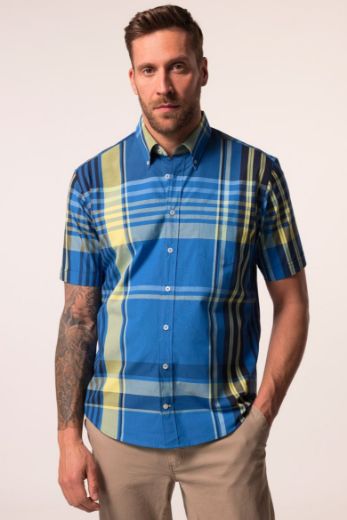 Moda za polnejše Košulja kratkih rukava karirana plus velikost, xxl, Ulla Popken in Johann Popken (JP1880)