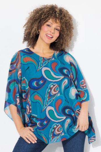 Moda za polnejše Bluza dvoslojna plus velikost, xxl, Ulla Popken in Johann Popken (JP1880)