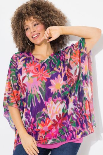 Moda za polnejše Bluza dvoslojna plus velikost, xxl, Ulla Popken in Johann Popken (JP1880)