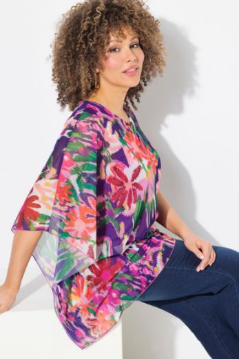 Moda za polnejše Bluza dvoslojna plus velikost, xxl, Ulla Popken in Johann Popken (JP1880)