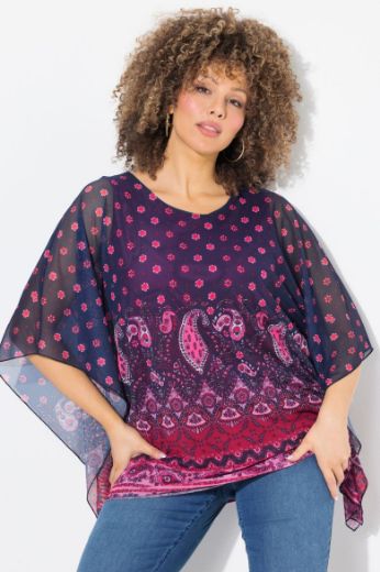 Moda za polnejše Bluza dvoslojna plus velikost, xxl, Ulla Popken in Johann Popken (JP1880)