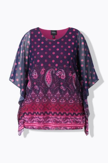 Moda za polnejše Bluza dvoslojna plus velikost, xxl, Ulla Popken in Johann Popken (JP1880)