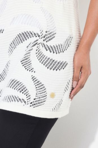 Moda za polnejše Pulover kratkih rukava plus velikost, xxl, Ulla Popken in Johann Popken (JP1880)
