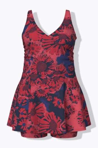 Moda za polnejše Kupaći kostim haljina mekih košarica plus velikost, xxl, Ulla Popken in Johann Popken (JP1880)
