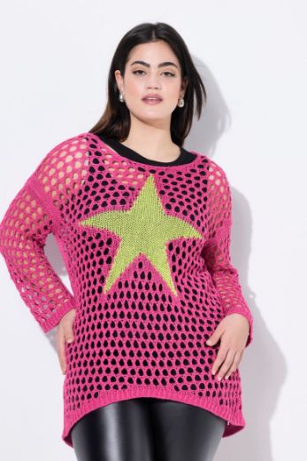 Moda za polnejše Pulover 3/4 rukava okruglog ovratnika plus velikost, xxl, Ulla Popken in Johann Popken (JP1880)