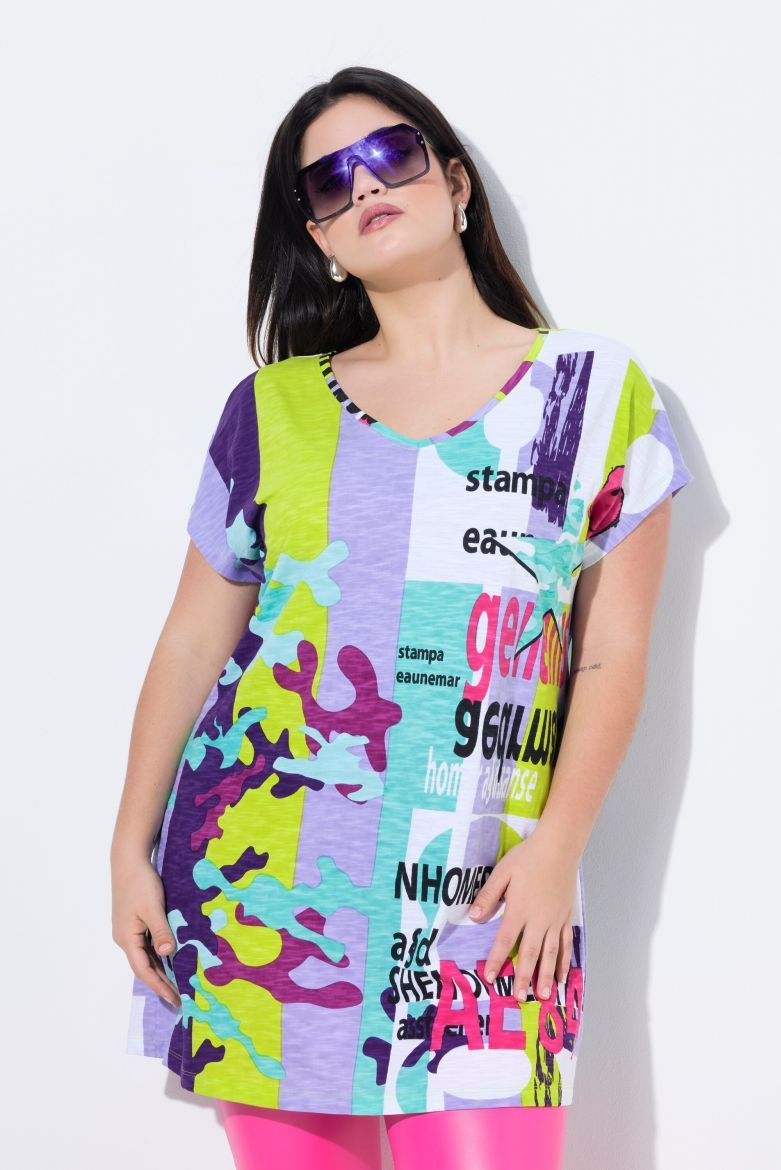 Moda za polnejše Majica kratkih rukava dužeg kroja plus velikost, xxl, Ulla Popken in Johann Popken (JP1880)