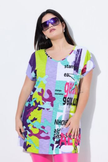 Moda za polnejše Majica kratkih rukava dužeg kroja plus velikost, xxl, Ulla Popken in Johann Popken (JP1880)
