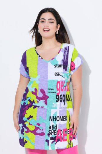 Moda za polnejše Majica kratkih rukava dužeg kroja plus velikost, xxl, Ulla Popken in Johann Popken (JP1880)