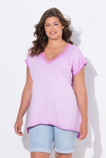 Moda za polnejše Majica kratkih rukava V ovratnika plus velikost, xxl, Ulla Popken in Johann Popken (JP1880)