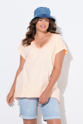 Moda za polnejše Majica kratkih rukava V ovratnika plus velikost, xxl, Ulla Popken in Johann Popken (JP1880)