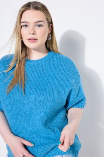 Moda za polnejše Pulover polu rukava okruglog ovratnika plus velikost, xxl, Ulla Popken in Johann Popken (JP1880)