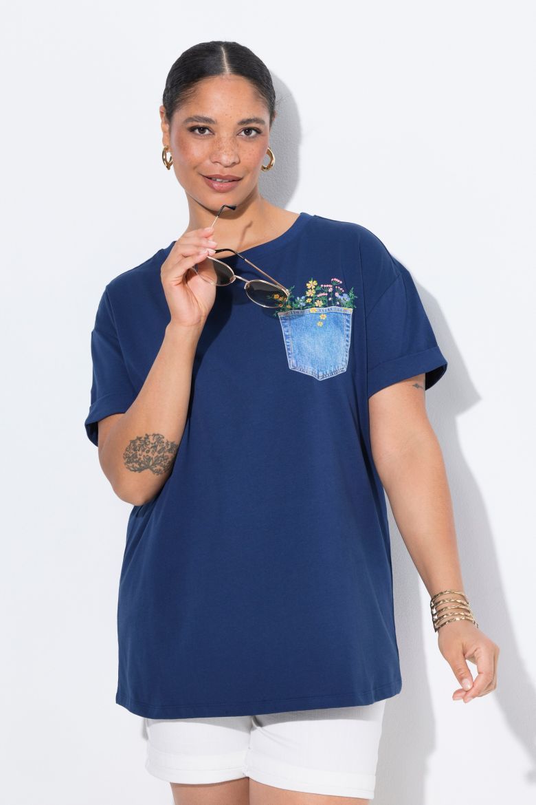 Moda za polnejše Majica kratkih rukava okruglog ovratnika plus velikost, xxl, Ulla Popken in Johann Popken (JP1880)