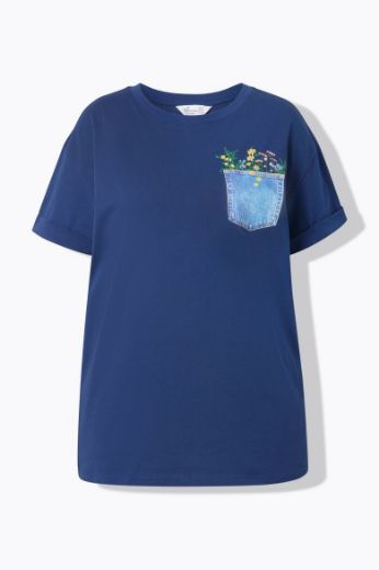 Moda za polnejše Majica kratkih rukava okruglog ovratnika plus velikost, xxl, Ulla Popken in Johann Popken (JP1880)