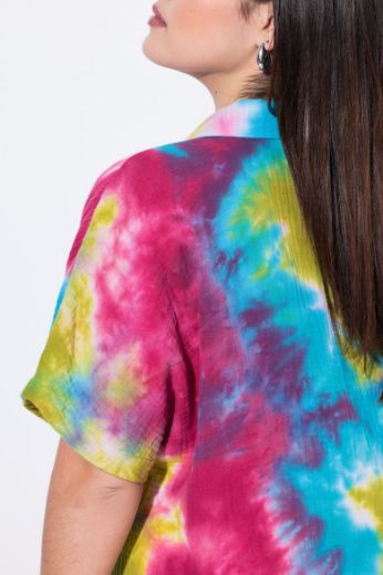 Moda za polnejše Bluza kratkih rukava od muslina plus velikost, xxl, Ulla Popken in Johann Popken (JP1880)