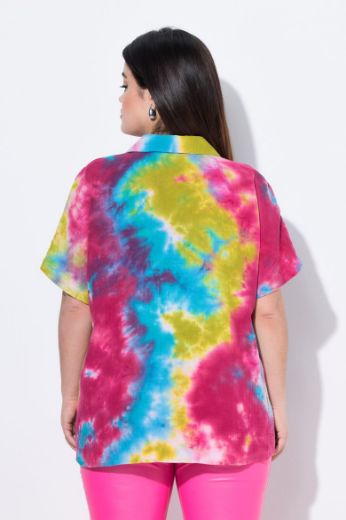 Moda za polnejše Bluza kratkih rukava od muslina plus velikost, xxl, Ulla Popken in Johann Popken (JP1880)