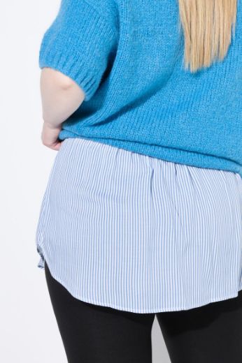 Moda za polnejše Suknja slojevita na pruge plus velikost, xxl, Ulla Popken in Johann Popken (JP1880)
