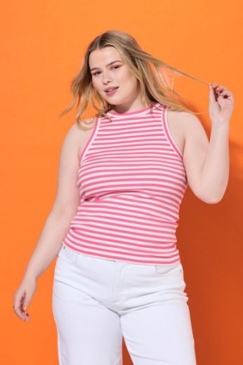 Moda za polnejše Majica bez rukava na pruge plus velikost, xxl, Ulla Popken in Johann Popken (JP1880)