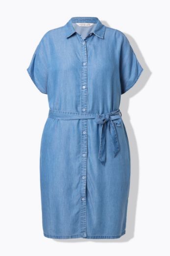 Moda za polnejše Haljina kratkih rukava na kopčanje plus velikost, xxl, Ulla Popken in Johann Popken (JP1880)