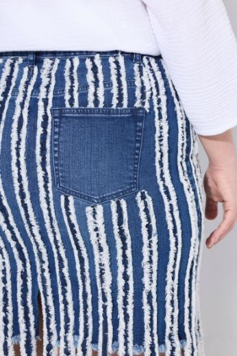 Moda za polnejše Suknja od trapera užeg kroja plus velikost, xxl, Ulla Popken in Johann Popken (JP1880)