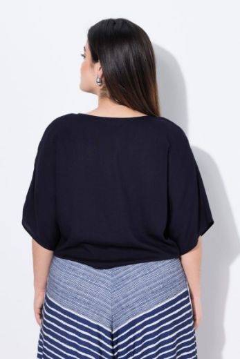 Moda za polnejše Bluza kratkih rukava V ovratnika kraćeg kroja plus velikost, xxl, Ulla Popken in Johann Popken (JP1880)