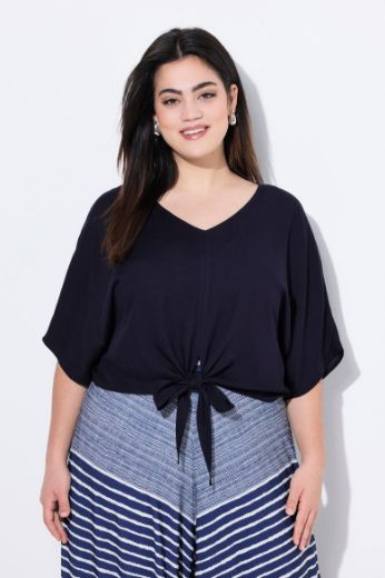 Moda za polnejše Bluza kratkih rukava V ovratnika kraćeg kroja plus velikost, xxl, Ulla Popken in Johann Popken (JP1880)
