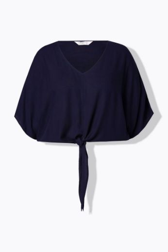 Moda za polnejše Bluza kratkih rukava V ovratnika kraćeg kroja plus velikost, xxl, Ulla Popken in Johann Popken (JP1880)