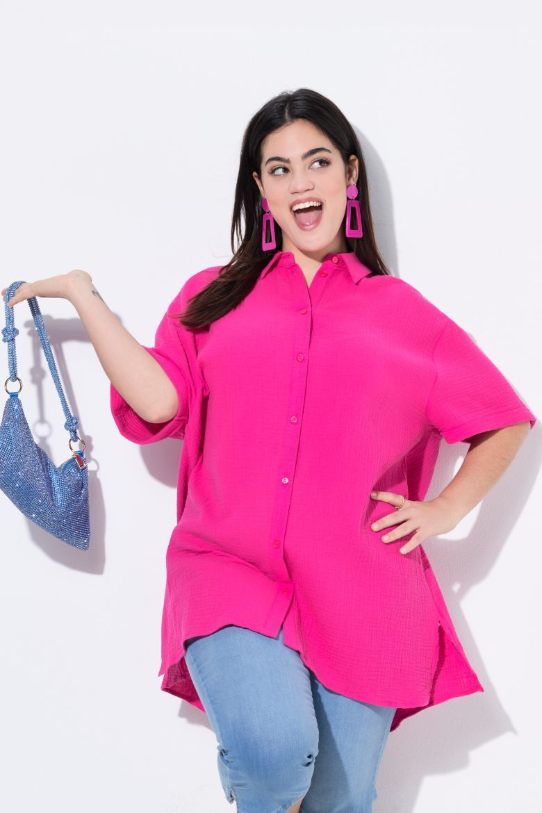 Moda za polnejše Bluza kratkih rukava šireg kroja plus velikost, xxl, Ulla Popken in Johann Popken (JP1880)