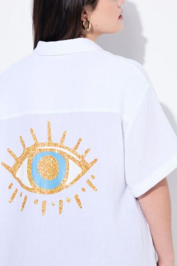 Moda za polnejše Bluza kratkih rukava šireg kroja plus velikost, xxl, Ulla Popken in Johann Popken (JP1880)
