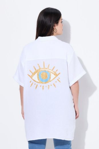 Moda za polnejše Bluza kratkih rukava šireg kroja plus velikost, xxl, Ulla Popken in Johann Popken (JP1880)