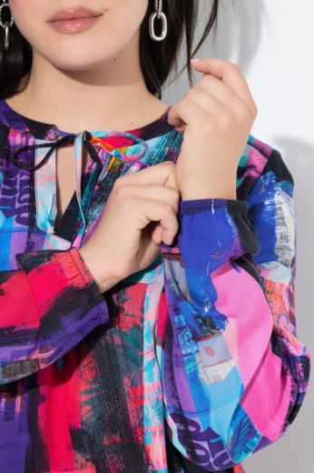 Moda za polnejše Bluza dugih rukava A kroja plus velikost, xxl, Ulla Popken in Johann Popken (JP1880)