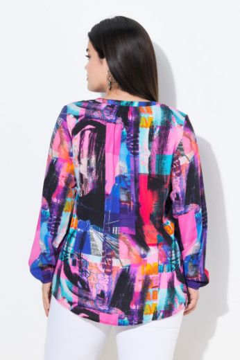 Moda za polnejše Bluza dugih rukava A kroja plus velikost, xxl, Ulla Popken in Johann Popken (JP1880)