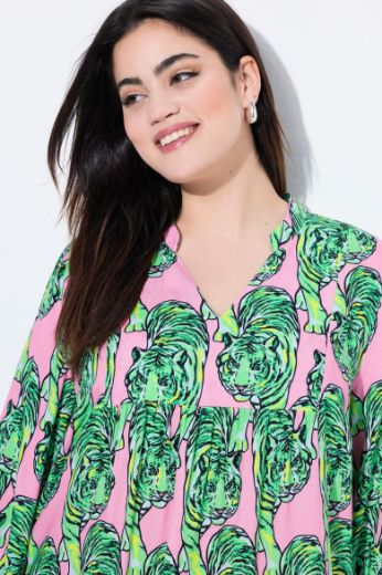 Moda za polnejše Bluza 3/4 rukava A kroja plus velikost, xxl, Ulla Popken in Johann Popken (JP1880)