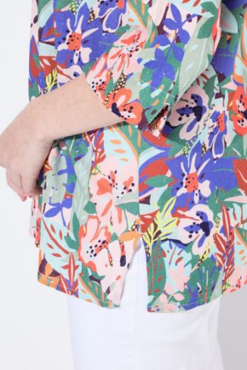 Moda za polnejše Bluza 3/4 rukava od mješavine lana plus velikost, xxl, Ulla Popken in Johann Popken (JP1880)
