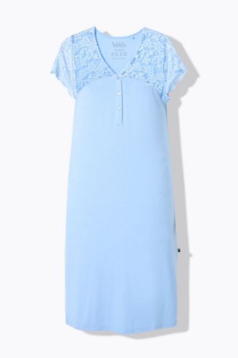 Moda za polnejše Spavaćica kratkih rukava V ovratnika plus velikost, xxl, Ulla Popken in Johann Popken (JP1880)