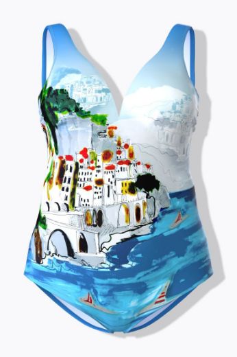 Moda za polnejše Kupaći kostim jednodijelni plus velikost, xxl, Ulla Popken in Johann Popken (JP1880)