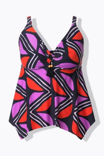 Moda za polnejše Kupaći kostim tankini plus velikost, xxl, Ulla Popken in Johann Popken (JP1880)