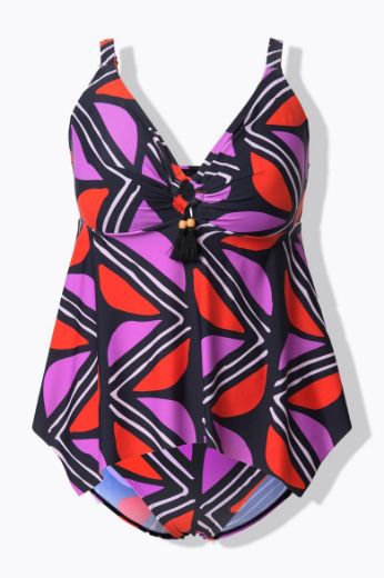 Moda za polnejše Kupaći kostim tankini plus velikost, xxl, Ulla Popken in Johann Popken (JP1880)