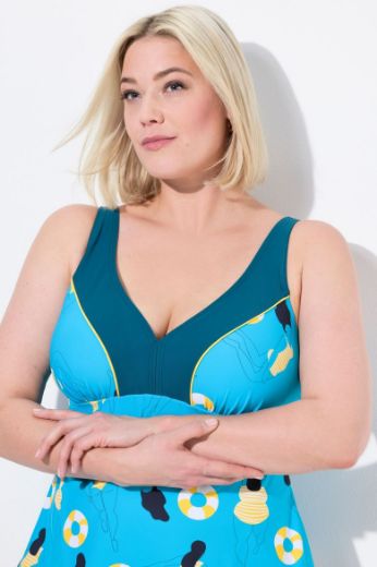 Moda za polnejše Kupaći kostim tankini plus velikost, xxl, Ulla Popken in Johann Popken (JP1880)