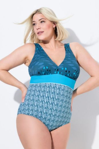 Moda za polnejše Kupaći kostim jednodijelni plus velikost, xxl, Ulla Popken in Johann Popken (JP1880)