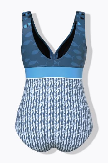 Moda za polnejše Kupaći kostim jednodijelni plus velikost, xxl, Ulla Popken in Johann Popken (JP1880)