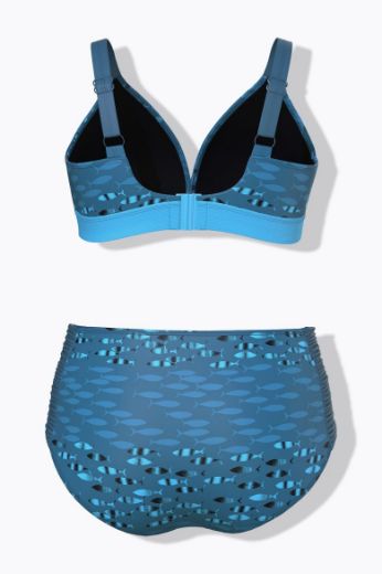 Moda za polnejše Kupaći kostim dvodjelni bikini plus velikost, xxl, Ulla Popken in Johann Popken (JP1880)