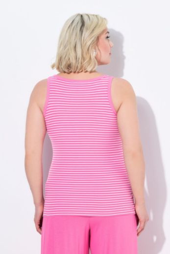 Moda za polnejše Majica bez rukava na pruge plus velikost, xxl, Ulla Popken in Johann Popken (JP1880)