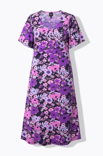Moda za polnejše Haljina kratkih rukava A kroja plus velikost, xxl, Ulla Popken in Johann Popken (JP1880)