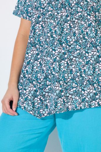 Moda za polnejše Majica kratkih rukava okruglog ovratnika plus velikost, xxl, Ulla Popken in Johann Popken (JP1880)