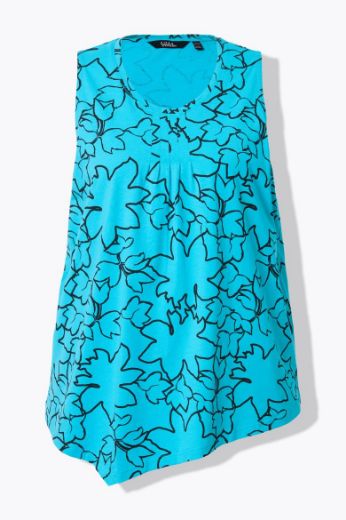 Moda za polnejše Majica bez rukava A kroja plus velikost, xxl, Ulla Popken in Johann Popken (JP1880)