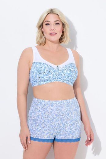 Moda za polnejše Grudnjak bez žica cvjetnog uzorka plus velikost, xxl, Ulla Popken in Johann Popken (JP1880)