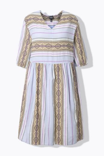 Moda za polnejše Haljina midi 3/4 rukava V ovratnika plus velikost, xxl, Ulla Popken in Johann Popken (JP1880)